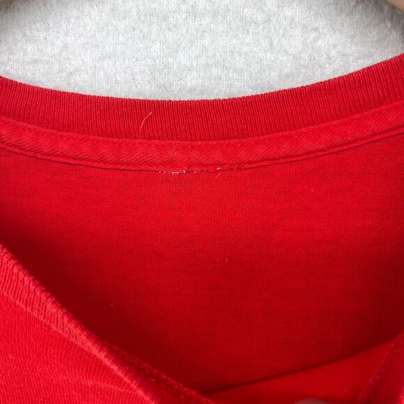 SAUSAGE PARTY Shirt Adult L DONT BE A WIENER Hotdog Happy Face Short Sleeve Red - Picture 9 of 12